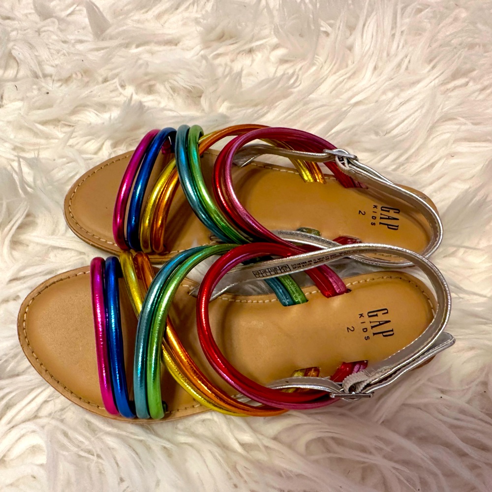 Gap rainbow sandals girls size 2